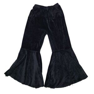 Bizzy Izzys Black Velvet Flare Pants Size 4T Bell Bottoms